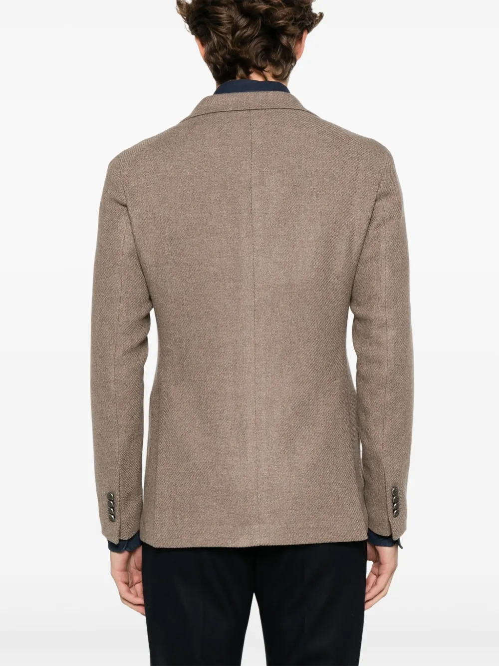 Tagliatore Blazer met enkele rij knopen Bruin