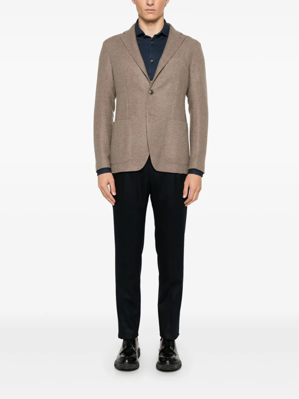 Tagliatore Blazer met enkele rij knopen - Bruin