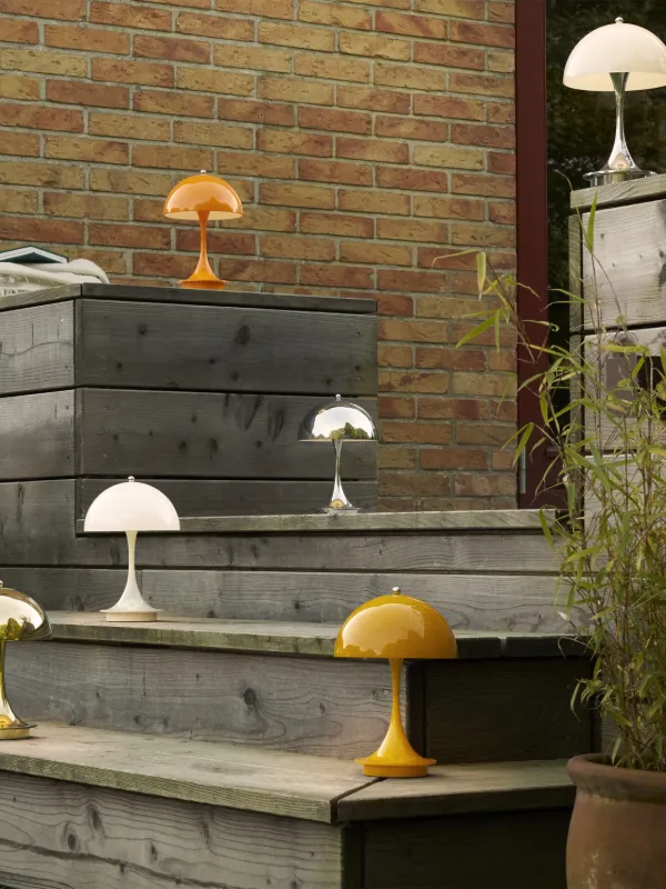 Louis Poulsen Panthella 160 V3 Portable LED Lamp | Silver | FARFETCH