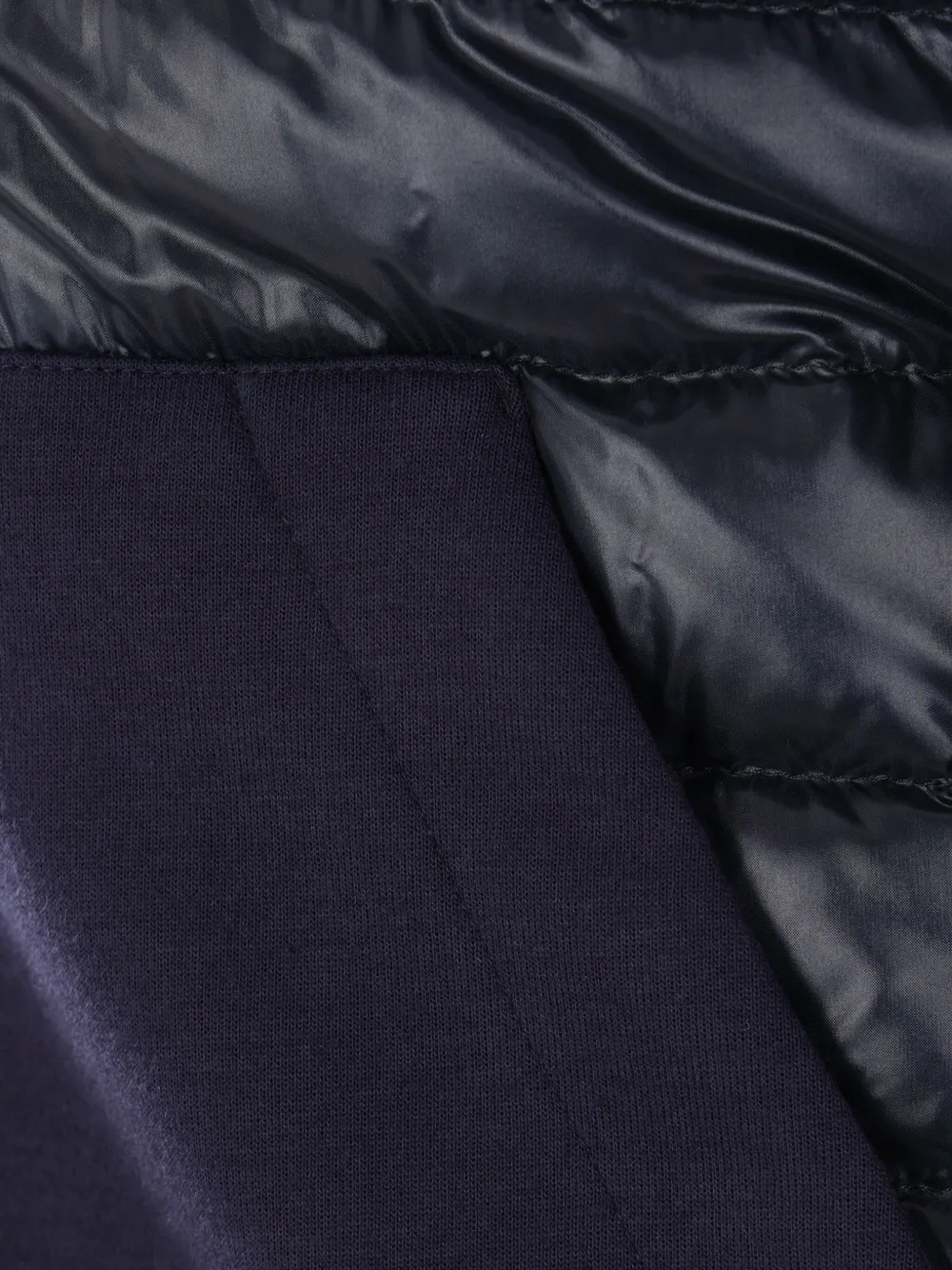 Herno Jersey jack met capuchon Blauw