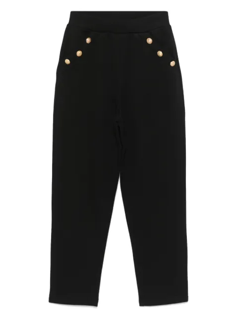 Balmain Kids 엠보스드 버튼 트랙팬츠
