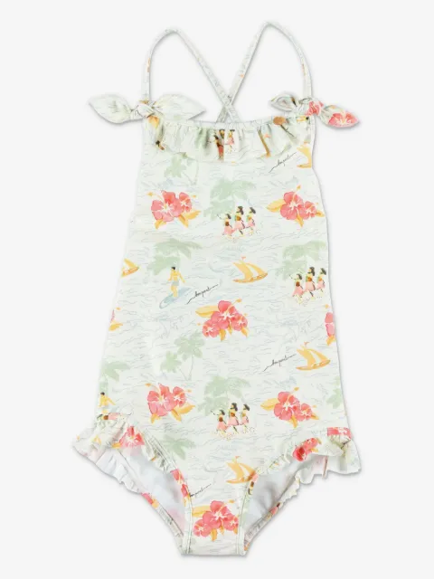 Bonpoint floral-print swimsuit