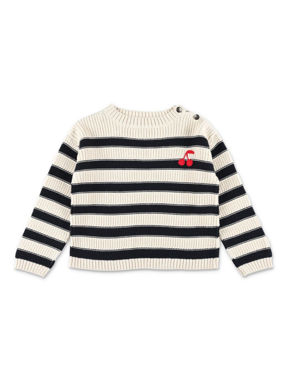 Bonpoint striped sweater - White