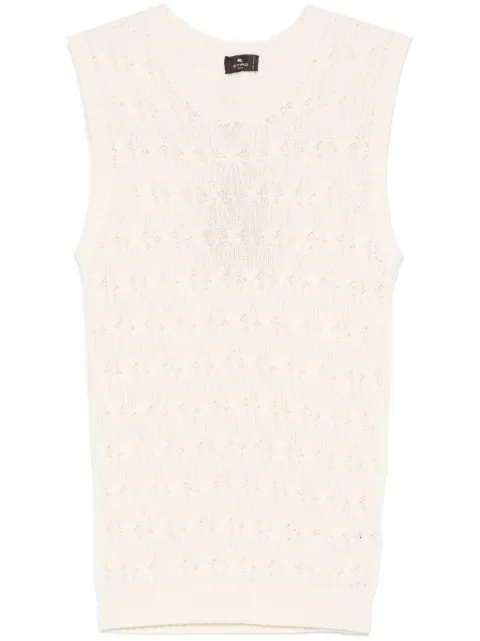 ETRO open-knit vest