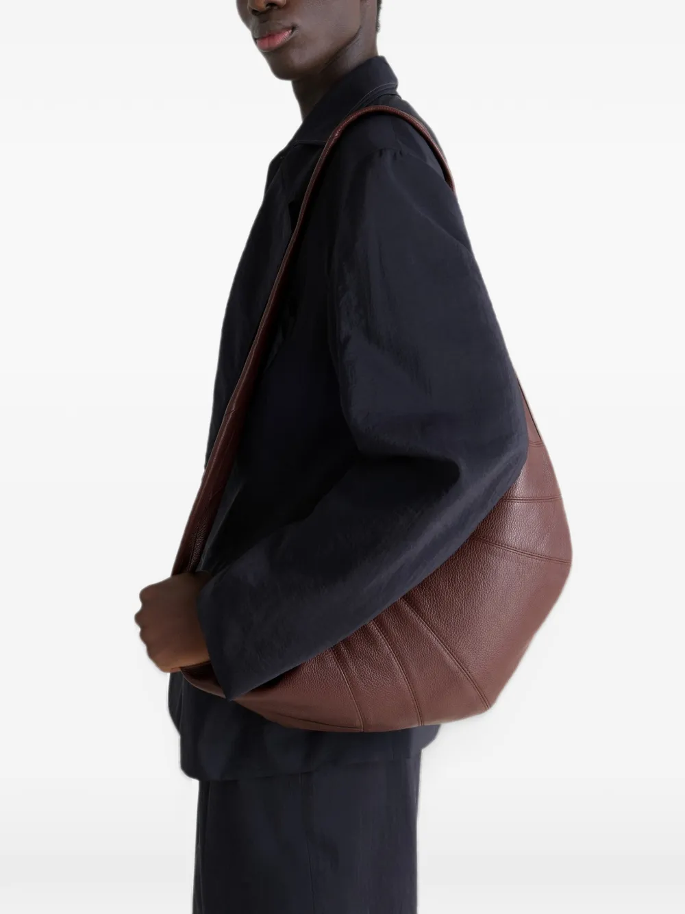 LEMAIRE Borsa a spalla Croissant grande - Marrone