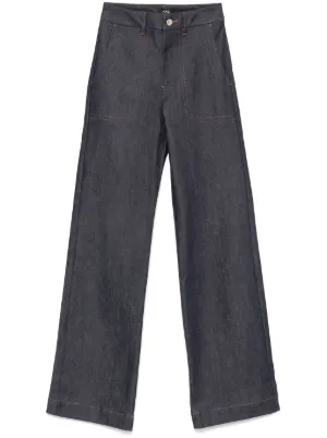 A.P.C. ロゴ ジーンズ | ブルー | FARFETCH JP