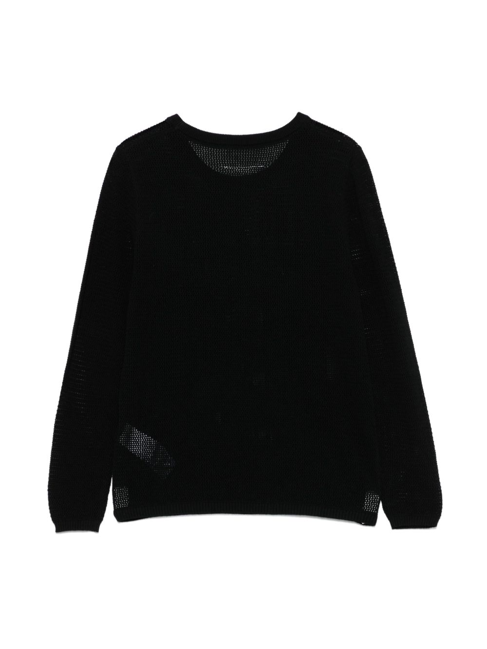 MM6 Maison Margiela Kids open-knit sweater - Black