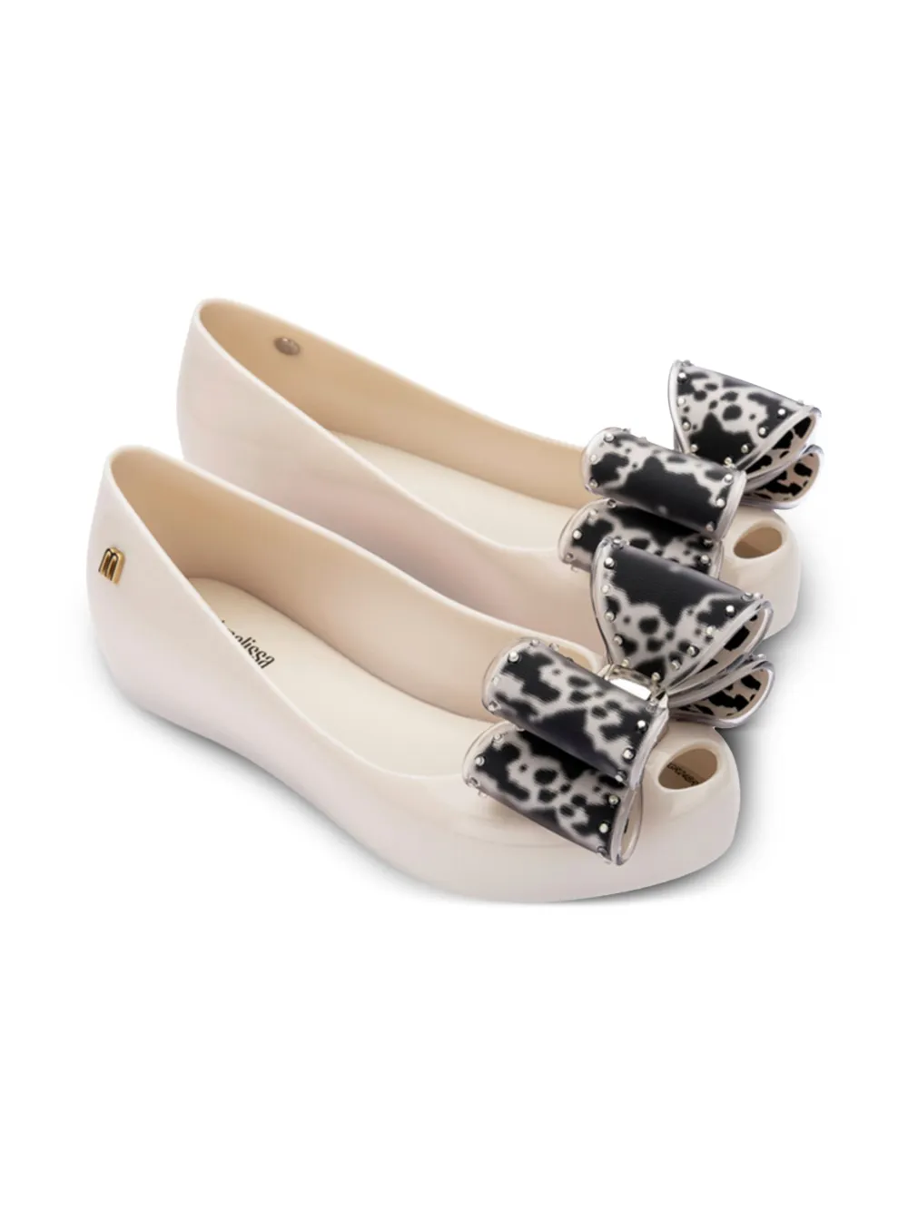 Mini Melissa Ultra Classic Bow ballerina's Beige