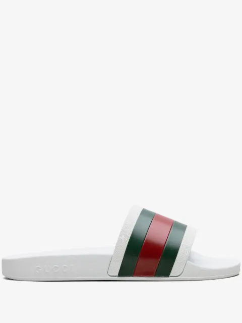 Gucci Pursuit 72 "White/Red/Green" slides
