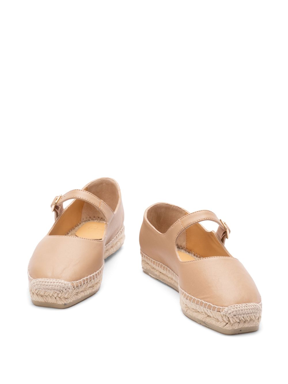 Castañer leather ballerina shoes - Beige