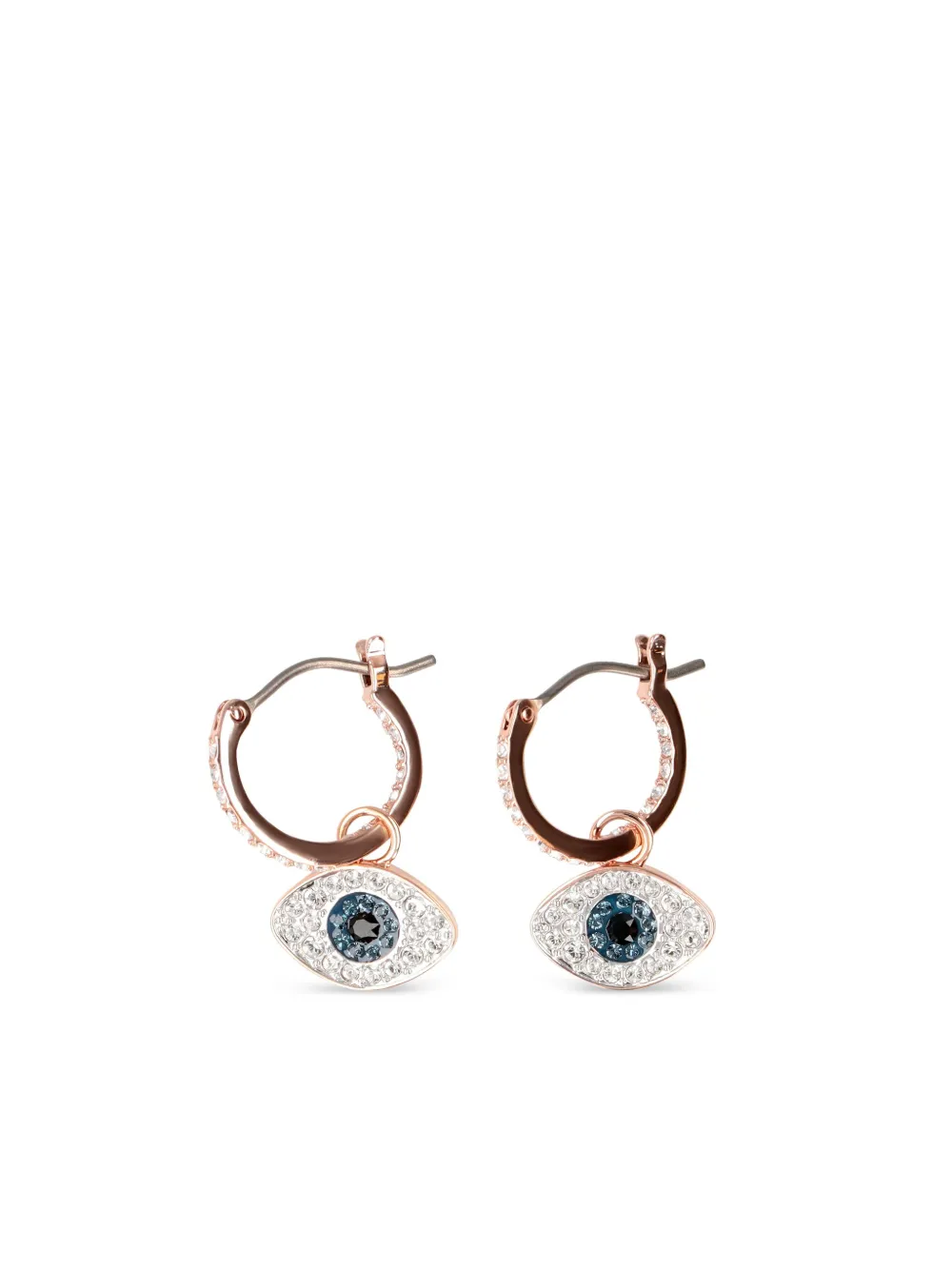 Swarovski Evil Eye hoop earrings - ピンク Swarovski Evil Eye hoop earrings - ピンク