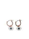 Swarovski Evil Eye hoop earrings - Pink