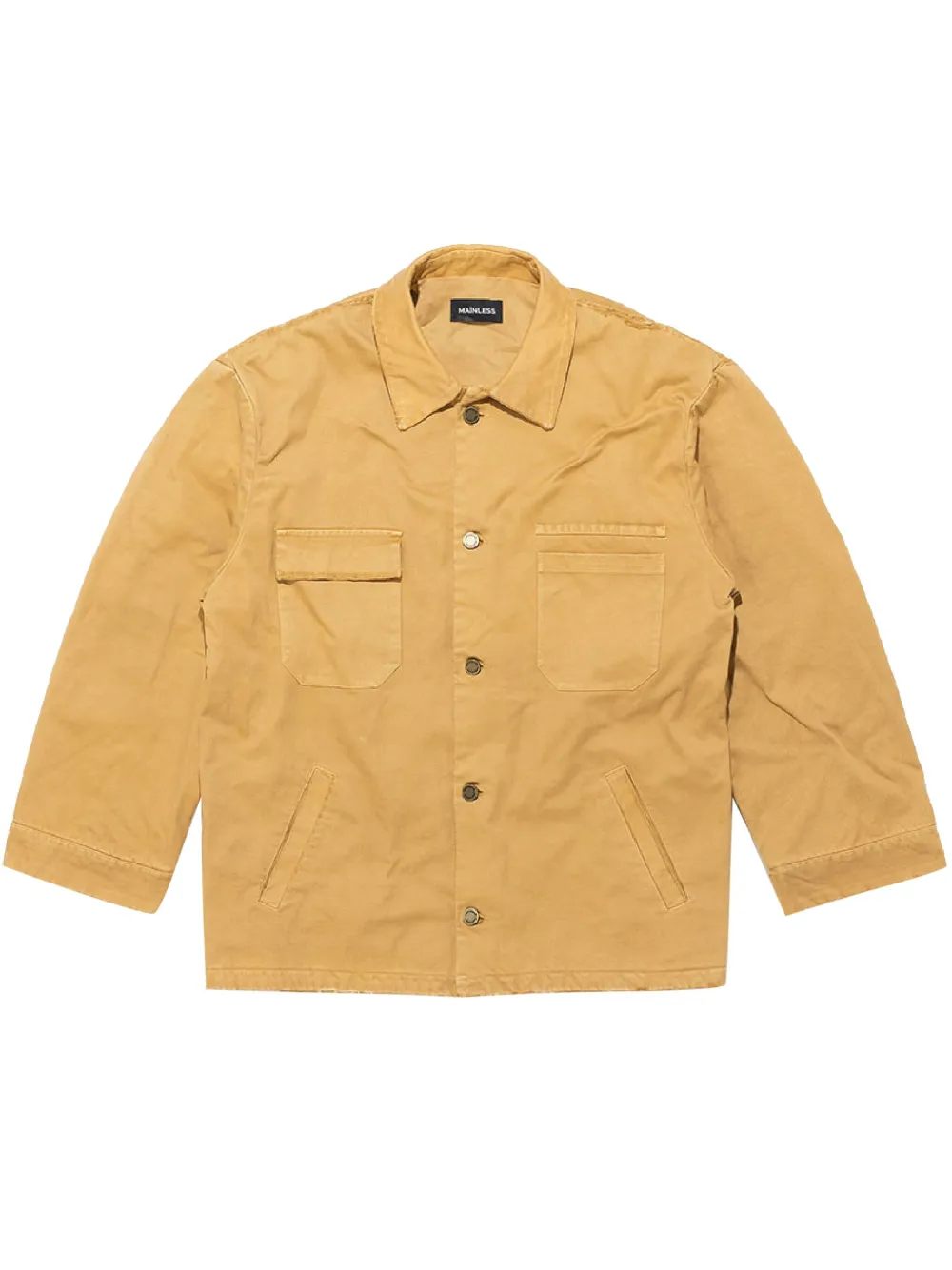 Mainless Giacca in cotone con effetto vissuto - Giallo