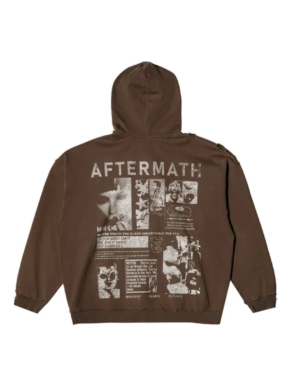 Mainless Aftermath Hoodie | Brown | FARFETCH CA