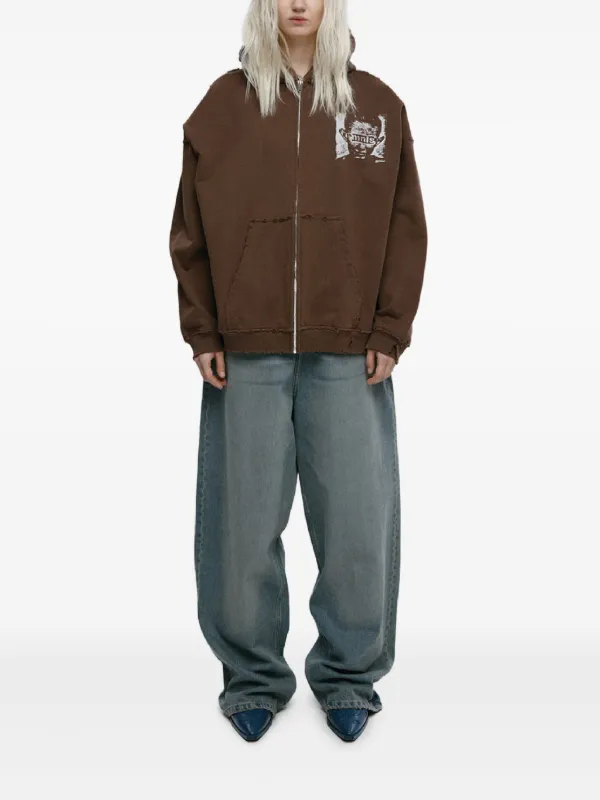 Mainless Aftermath Hoodie | Brown | FARFETCH CA