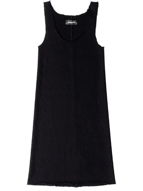 Mainless ribbed mini dress