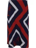 Lauren Ralph Lauren Anchor-Print midi skirt - Blue