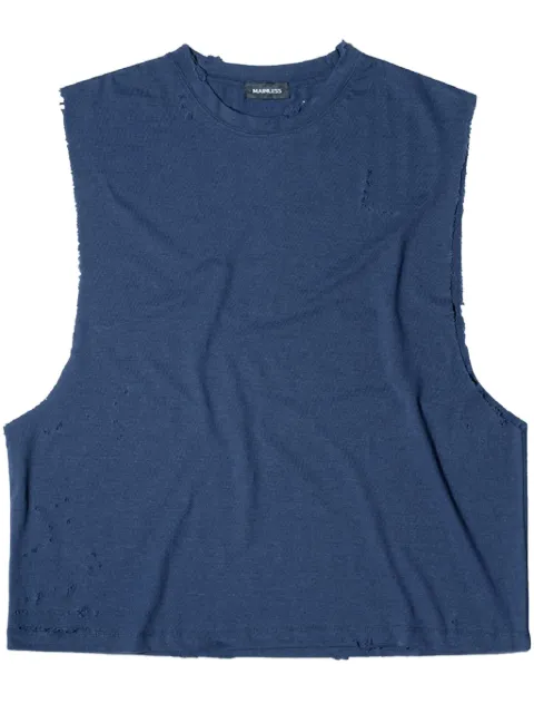 Mainless playera oversize sin mangas