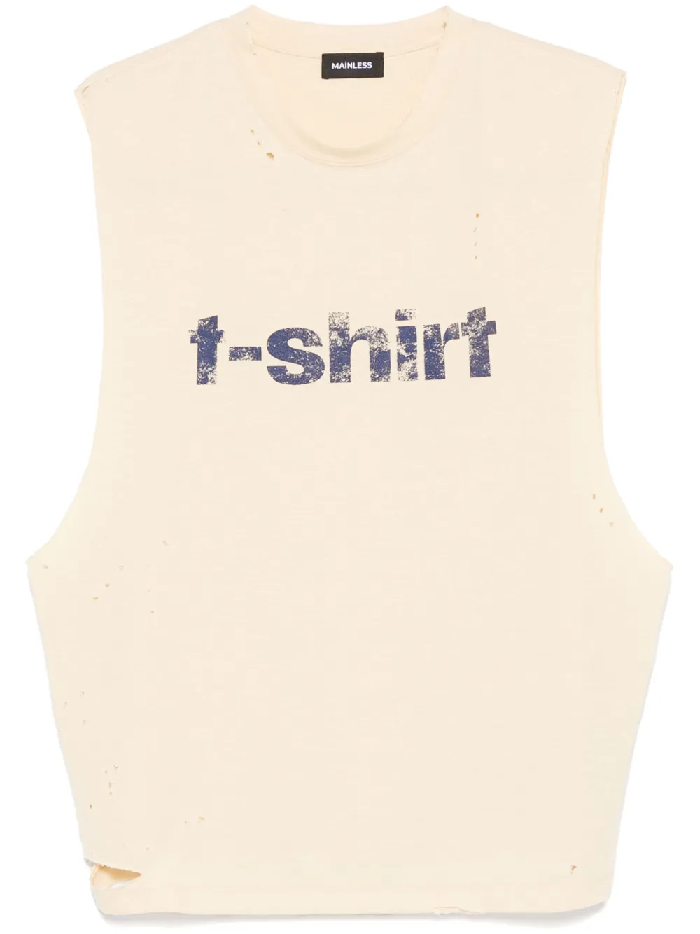 oversize sleeveless T-shirt