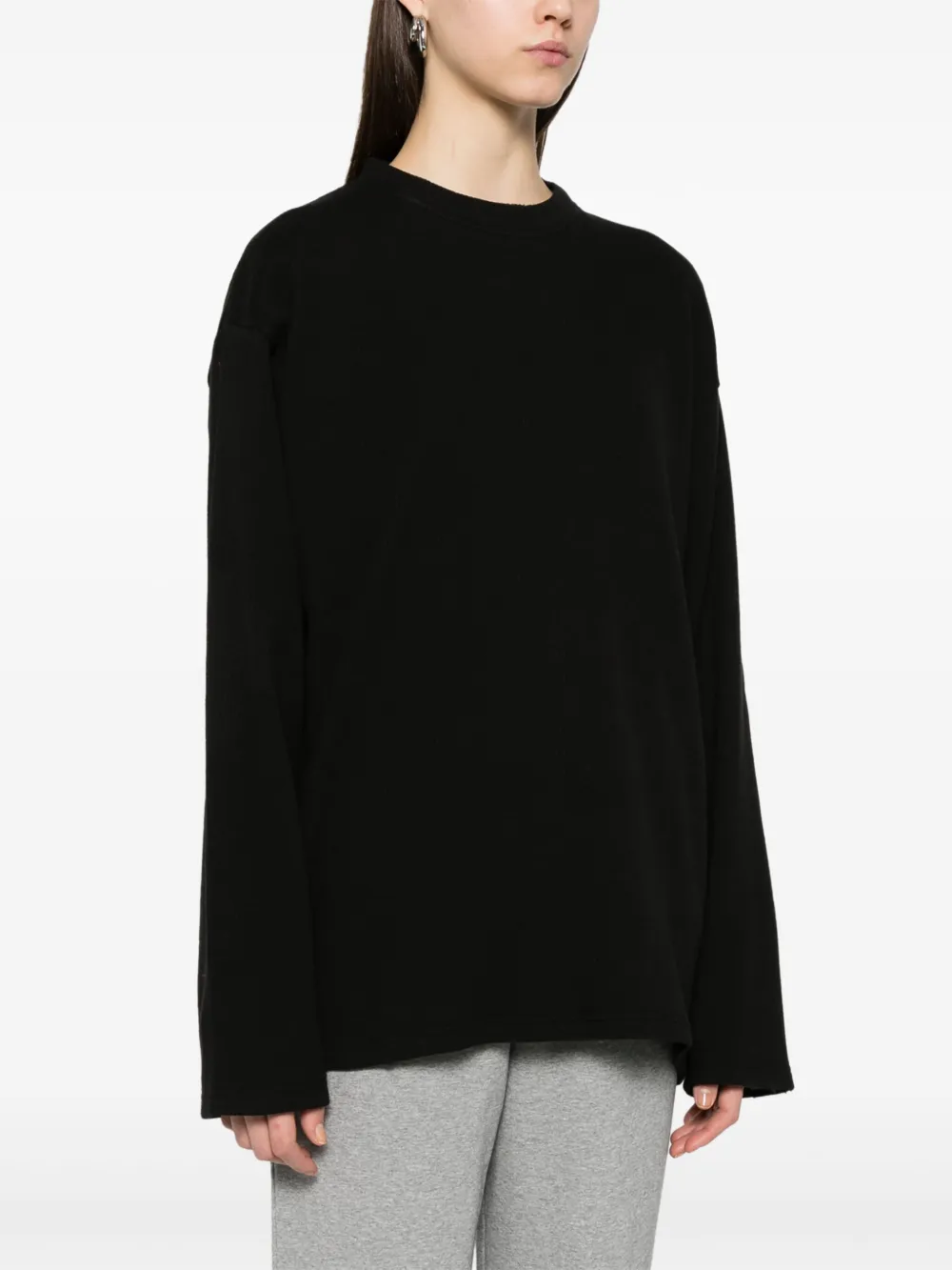 Mainless Waffle-knit T-shirt In Black