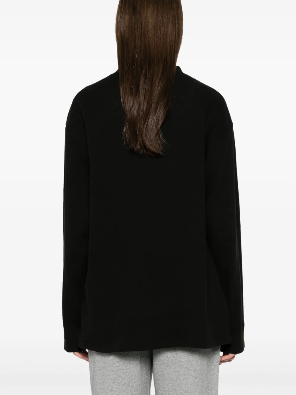 Mainless Waffle-knit T-shirt In Black