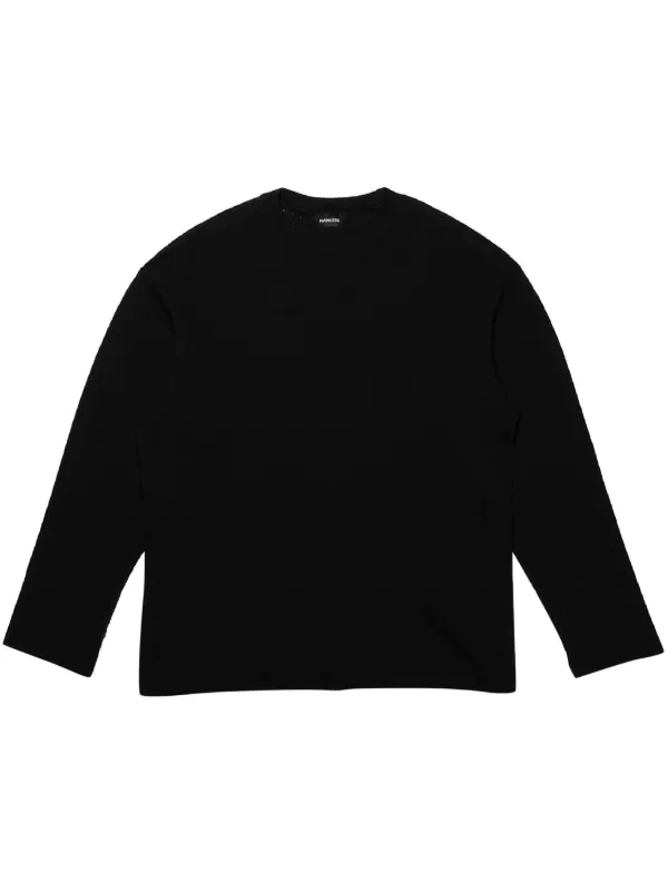Mainless waffle-knit T-shirt Black FARFETCH VN