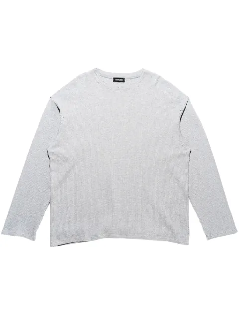 Mainless waffle-knit T-shirt