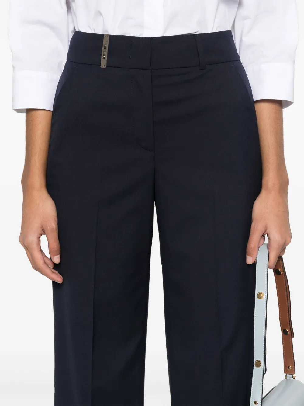 Peserico Straight broek Blauw