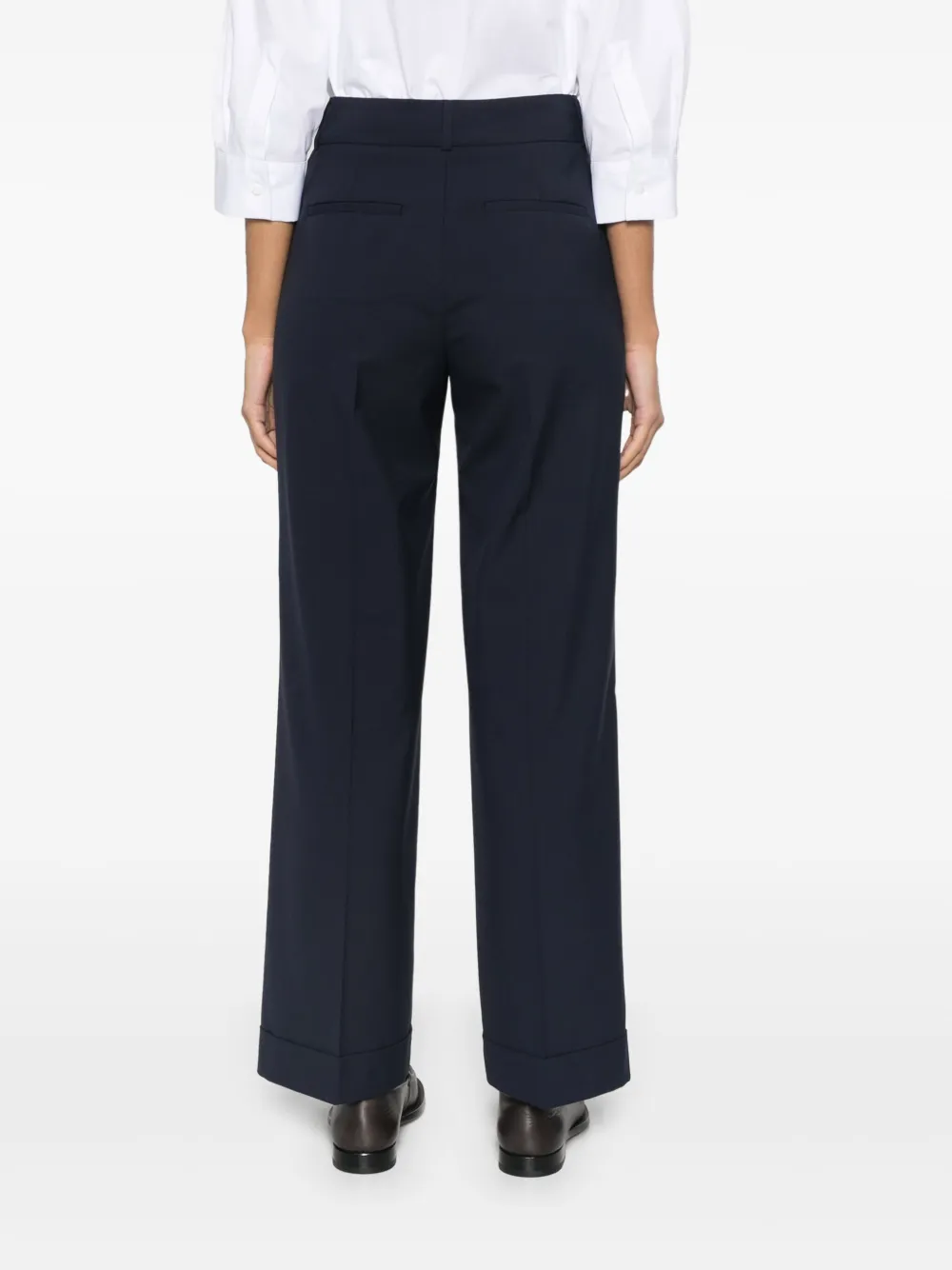 Peserico Straight broek Blauw