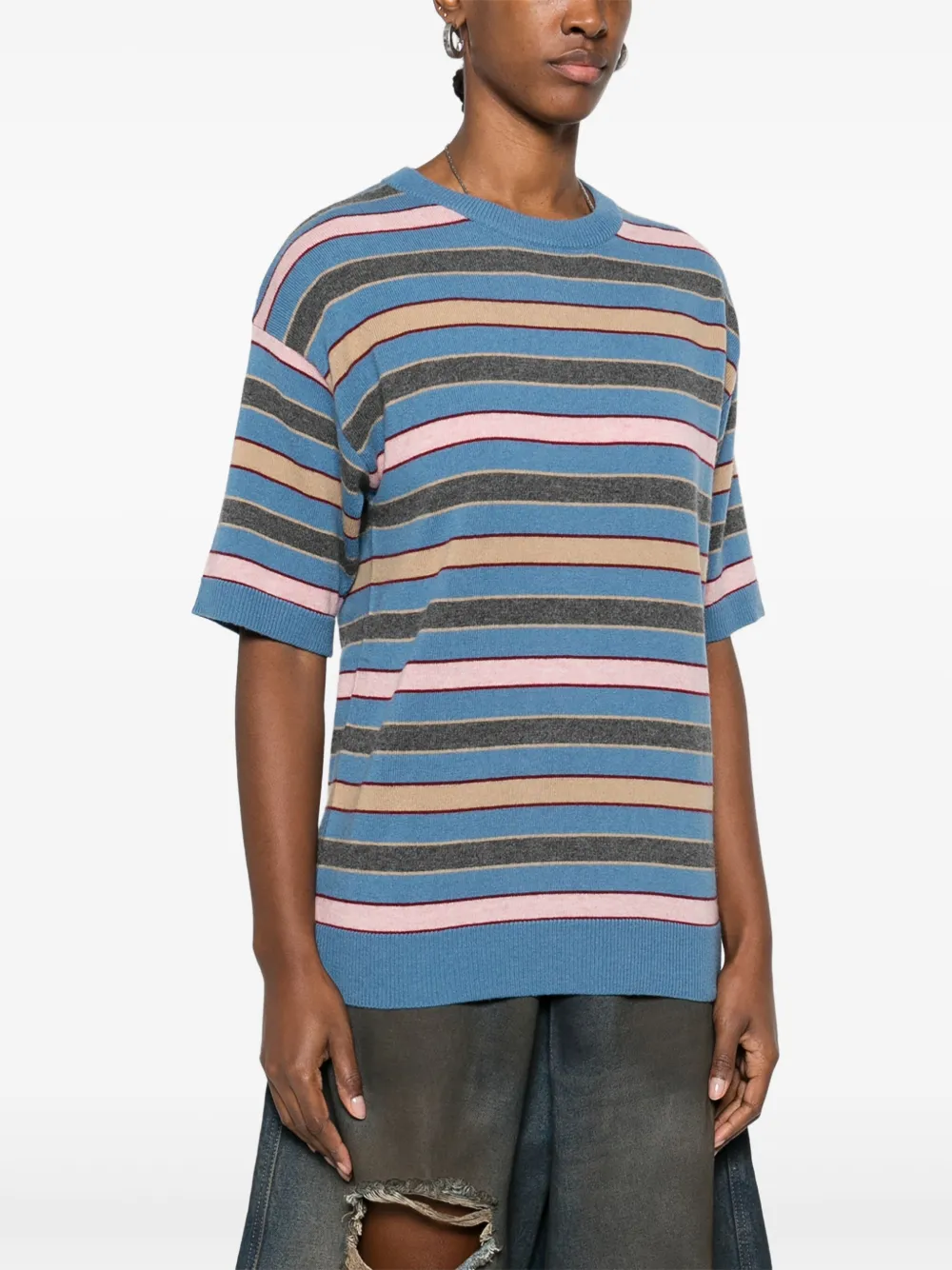 Mainless Striped T-shirt In Blue