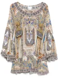 Camilla Make Me Your Mosaic mini dress - Neutrals