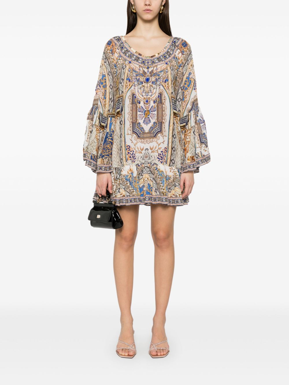 Camilla Make Me Your Mosaic mini-jurk - Beige