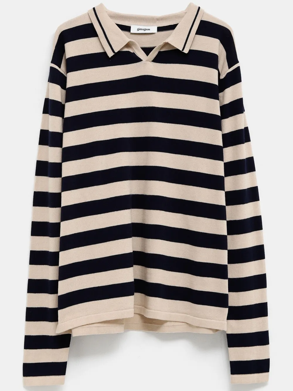 striped polo top