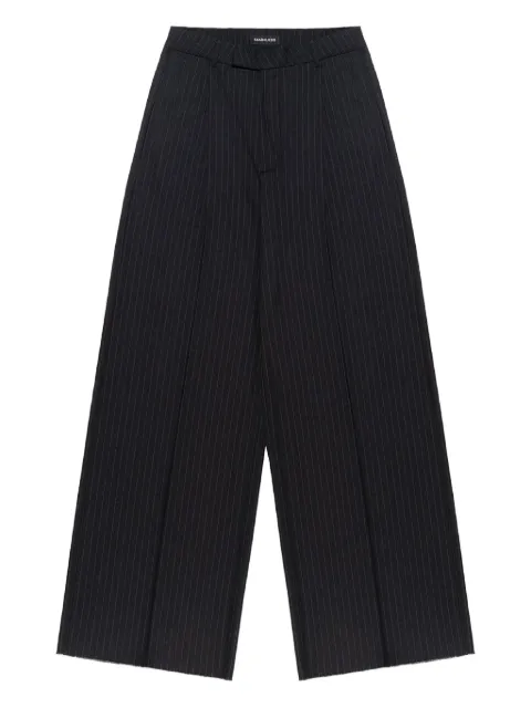 Mainless pinstripe trousers
