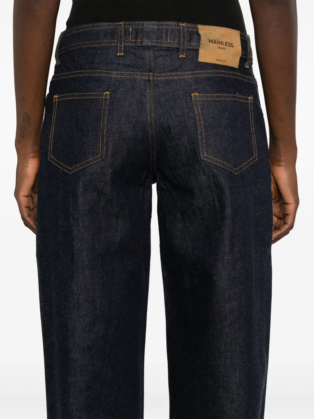 Mainless Low waist jeans Blauw