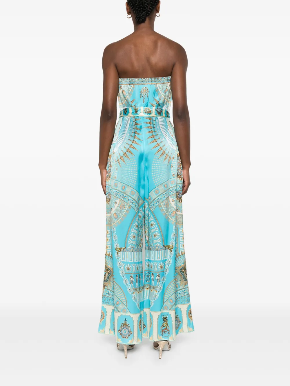 Camilla Strapless jumpsuit Blauw