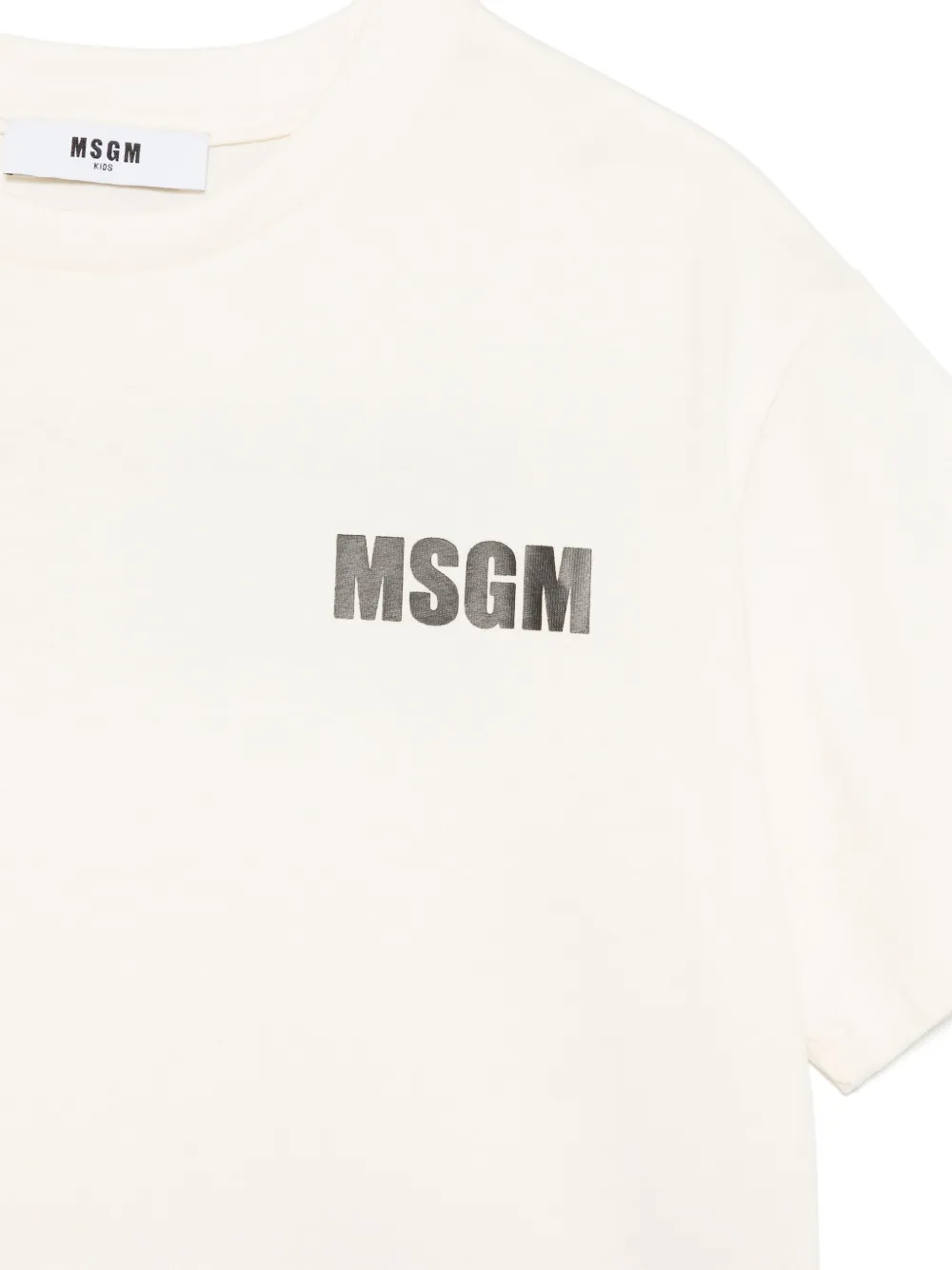 MSGM Kids Jersey T-shirt Beige