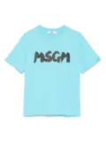 MSGM Kids jersey T-shirt - Blue