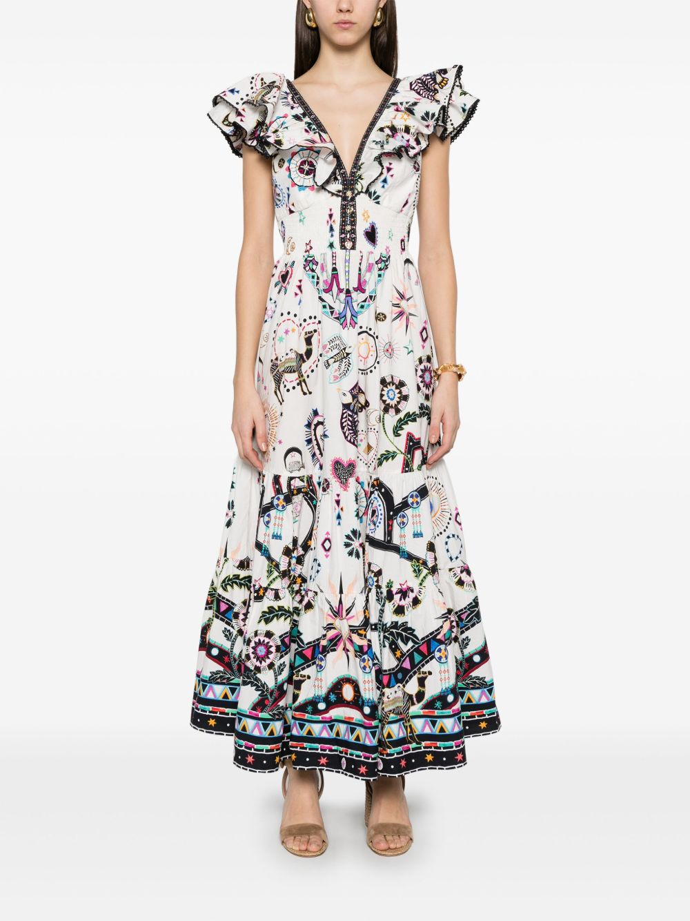 Camilla Maxi-jurk - Wit