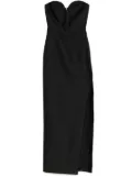 Roland Mouret sweetheart-neck taffeta gown - Black
