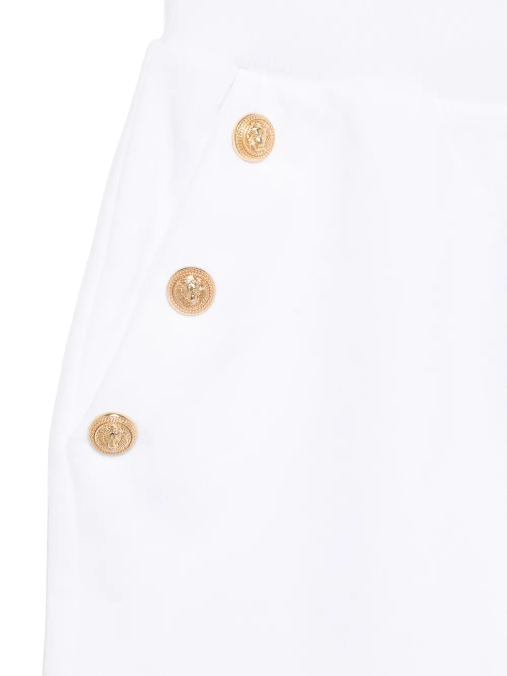 BALMAIN EMBOSSED-BUTTONS SHORTS