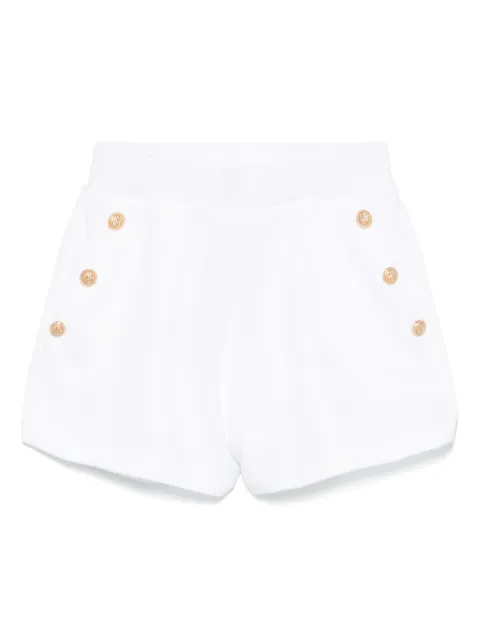 Balmain Kids embossed-buttons shorts