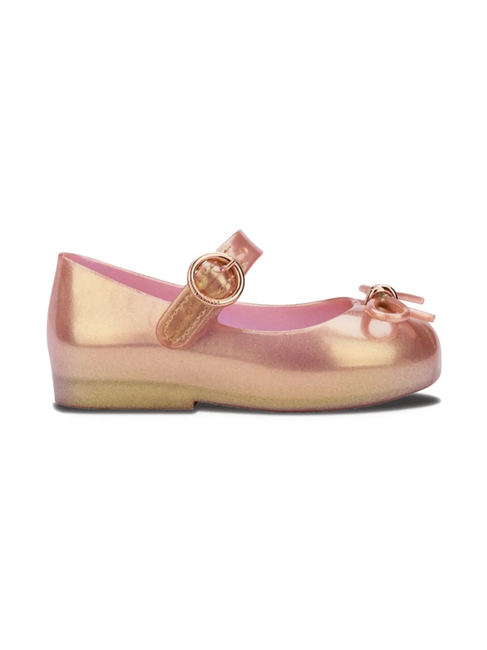 Mini Melissa Ballerina's met strikdetail Goud