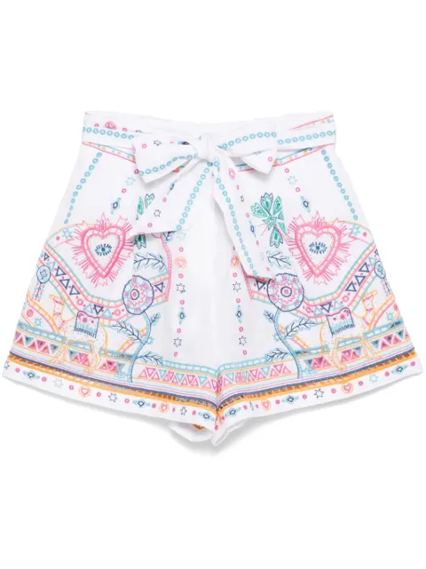 Camilla short à taille ceinturée