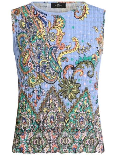 ETRO توب منسوج بزهور