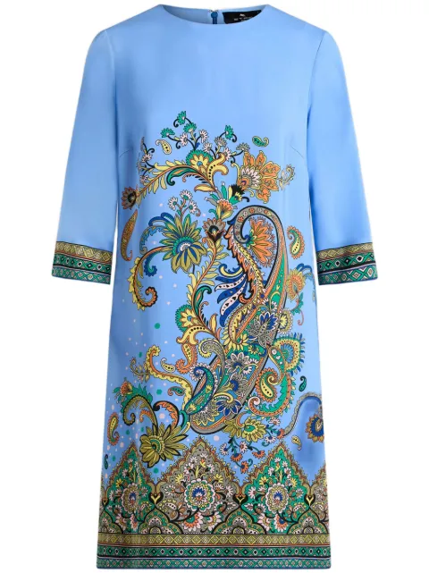 ETRO vestido con estampado de cachemira
