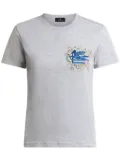 ETRO embroidered Pegaso t-shirt - Grey