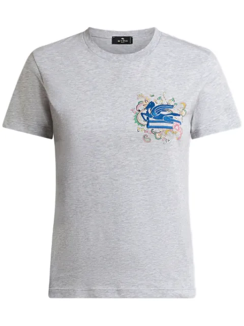 ETRO embroidered Pegaso t-shirt