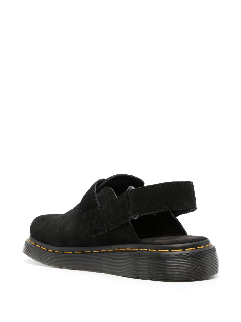 Dr. Martens Jorge II Suede Slingback Mules "Black"