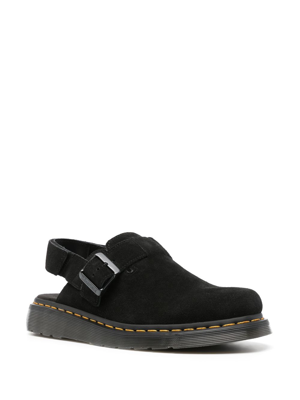 Dr. Martens Jorge II Suede Slingback Mules "Black"